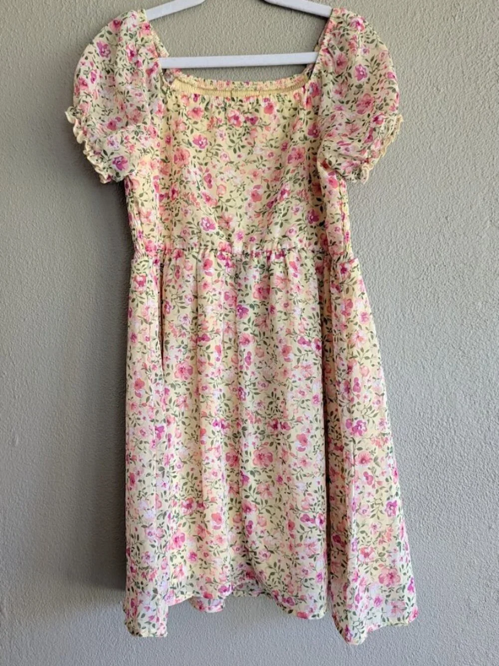 Franki by Francesca’s Floral Smocked Puff Sleeve Dress | Girls / Youth 10